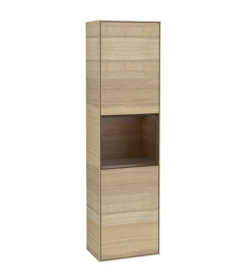 Пенал Villeroy & Boch Finion 41,8x151,6х27 см петли справа с подсветкой ДСП шпон дуба/шпон грецкого ореха G470GNPC