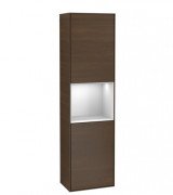 Пенал Villeroy & Boch Finion 41,8x151,6х27 см петли справа с подсветкой ДСП шпон грецкого ореха/белый матовый лак G470MTGN