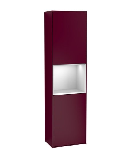 Пенал Villeroy & Boch Finion 41,8x151,6х27 см петлі праворуч з підсвічуванням МДФ півонія матовий лак/білий матовий лак G470MTHB