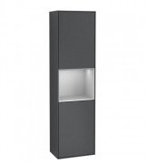 Пенал Villeroy & Boch Finion 41,8x151,6х27 см петлі праворуч із підсвічуванням МДФ темно-синій матовий лак/світло-сірий матовий лак G470GJHG