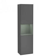 Пенал Villeroy & Boch Finion 41,8x151,6х27 см петлі з підсвічуванням МДФ антрацит матовий лак/оливковий матовий лак G470GMGK