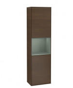 Пенал Villeroy & Boch Finion 41,8x151,6х27 см петлі праворуч із підсвічуванням ДСП шпон волоського горіха/оливковий матовий лак G470GMGN