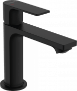 Змішувач для раковини Hansgrohe Rebris E CoolStart одноважільний зі зливним гарнітуром чорний матовий 72559670