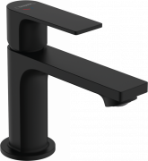 Смеситель для раковины Hansgrohe Rebris E CoolStart EcoSmart+ с сливным гарнитуром однорычажный черный матовый 72587670