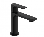 Змішувач для раковини Hansgrohe Rebris E CoolStart EcoSmart+ із зливним гарнітуром одноважільний чорний матовий 72589670