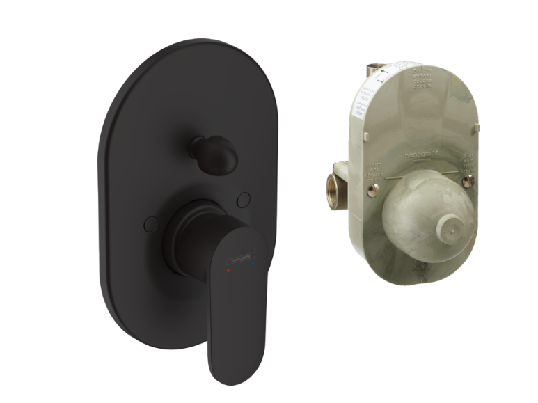 Смеситель скрытого монтажа Hansgrohe Vernis Blend однорычажный черный матовый 71473670