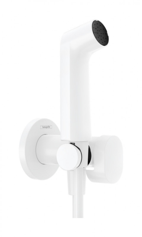 Гигиенический душ Hansgrohe Bidette 1jet S с шлангом и держателем белый матовый 29232700