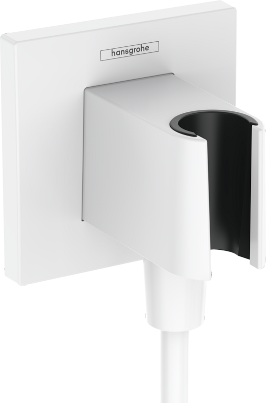 Шлангове з'єднання Hansgrohe FixFit E з тримачем для душу пластик білий матовий 26889700