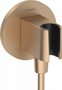 Шлангове приєднання Hansgrohe FixFit S з тримачем для душу пластик бронза шліфована 26888140