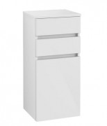 Шкафчик для ванной Villeroy & Boch Legato 40х87х35 см петли слева МДФ/ДСП глянцевый белый B72800DH