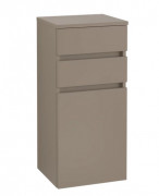 Шкафчик для ванной Villeroy & Boch Legato 40х87х35 см петли справа ДСП трюфель серый B72801VG