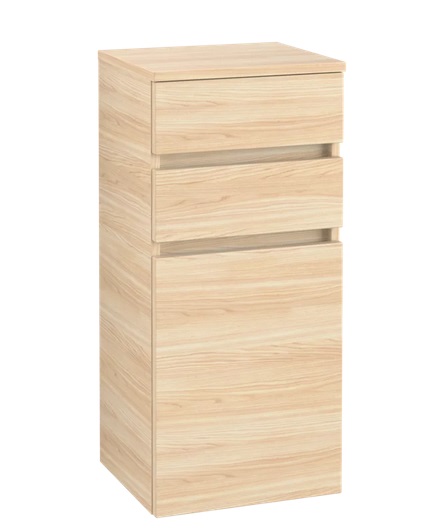 Шафка для ванної Villeroy & Boch Legato 40х87х35 см петлі праворуч ДСП друкарський в'яз B72801PN