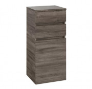 Шкафчик для ванной Villeroy & Boch Legato 40х87х35 см петли справа ДСП каменный дуб B72801RK