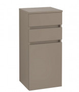 Шкафчик для ванной Villeroy & Boch Legato 40х87х35 см петли слева ДСП трюфель серый B72800VG