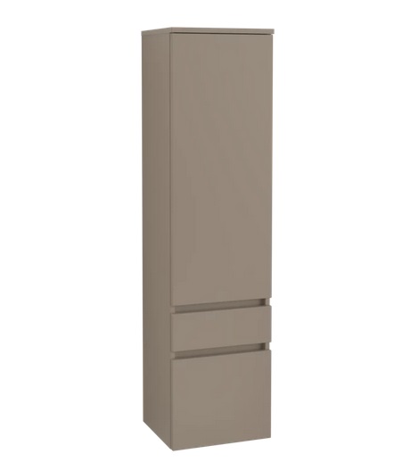 Пенал Villeroy & Boch Legato 40x155х35 см петлі зліва ДСП трюфель сірий B72900VG