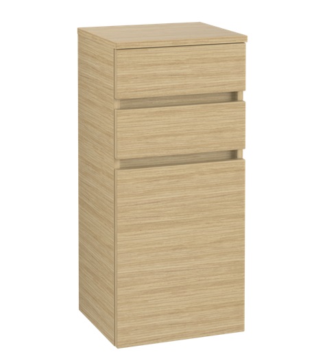 Шафка для ванної Villeroy & Boch Legato 40х87х35 см петлі зліва ДСП скандинавський дуб B72800VJ