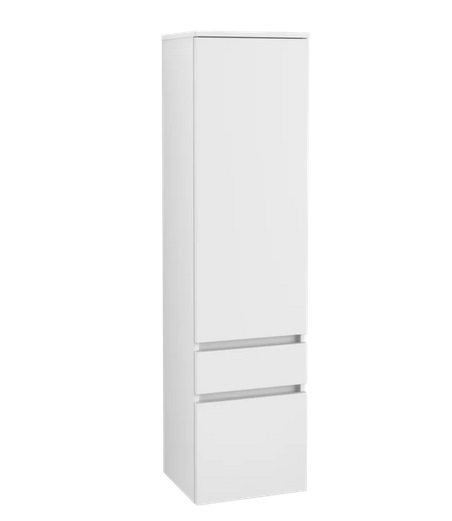 Пенал Villeroy&Boch Legato 40x155х35 см петлі праворуч ДСП білий матовий B72901MS