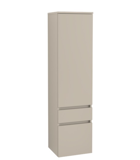 Пенал Villeroy & Boch Legato 40x155х35 см петли справа ДСП мягкий серый B72901VK