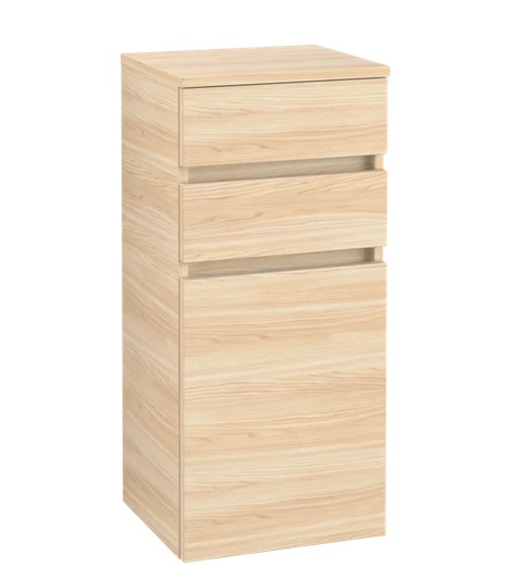 Шкафчик для ванной Villeroy & Boch Legato 40х87х35 см петли слева ДСП печатный вяз B72800PN