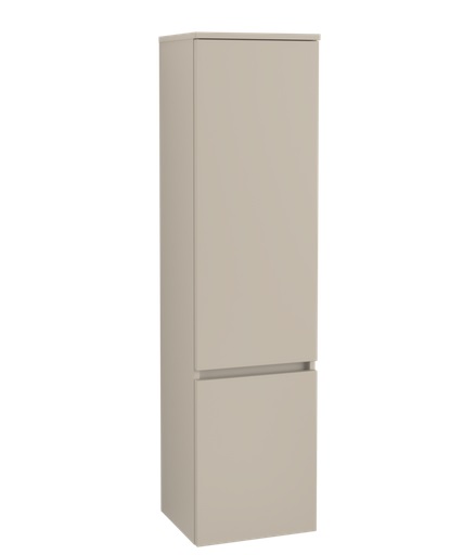 Пенал Villeroy & Boch Legato 40x155х35 см петлі зліва ДСП м'який сірий B73000VK