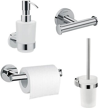 Набор аксессуаров для ванной комнаты Hansgrohe Logis Universal 4 в 1 хром 20210004