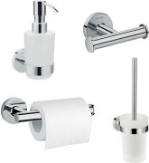 Набор аксессуаров для ванной комнаты Hansgrohe Logis Universal 4 в 1 хром 20210004