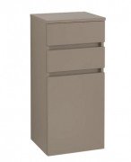 Шафка для ванної Villeroy & Boch Legato 40х87х35 см петлі справа ДСП трюфель сірий B72801VG