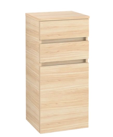 Шкафчик для ванной Villeroy & Boch Legato 40х87х35 см петли справа ДСП печатный вяз B72801PN