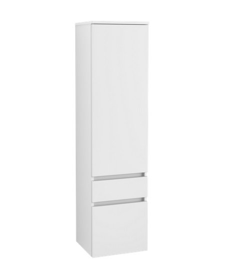 Пенал Villeroy & Boch Legato 40x155х35 см петли слева ДСП белый матовый B72900MS