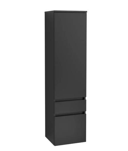 Пенал Villeroy & Boch Legato 40x155х35 см петли слева МДФ/ДСП черный матовый лак B72900PD