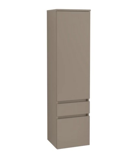 Пенал Villeroy & Boch Legato 40x155х35 см петли слева ДСП трюфель серый B72900VG