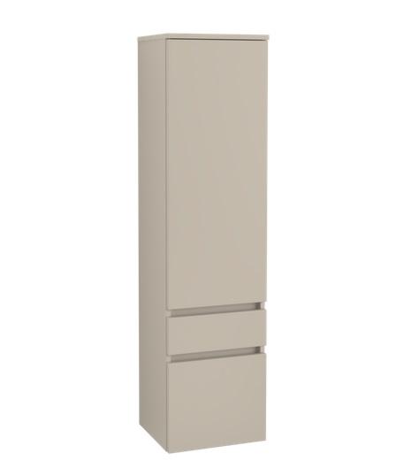 Пенал Villeroy & Boch Legato 40x155х35 см петлі зліва ДСП м'який сірий B72900VK