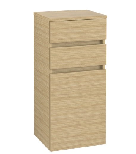 Шкафчик для ванной Villeroy & Boch Legato 40х87х35 см петли слева ДСП скандинавский дуб B72800VJ