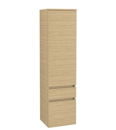 Пенал Villeroy & Boch Legato 40x155х35 см петлі праворуч ДСП скандинавський дуб B72901VJ