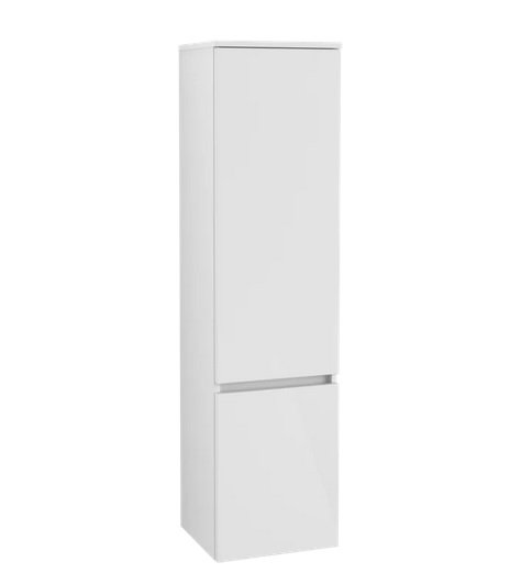 Пенал Villeroy & Boch Legato 40x155х35 см петли слева МДФ/ДСП глянцевый белый B73000DH