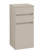 Шкафчик для ванной Villeroy & Boch Legato 40х87х35 см петли слева ДСП мягкий серый B72800VK