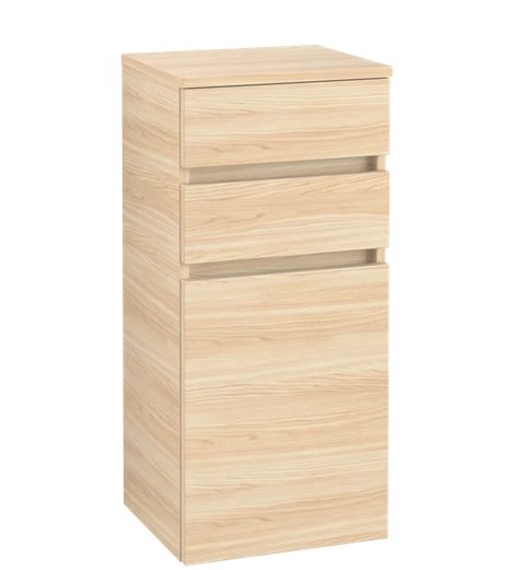 Шафка для ванної Villeroy & Boch Legato 40х87х35 см петлі зліва ДСП друкарський в'яз B72800PN