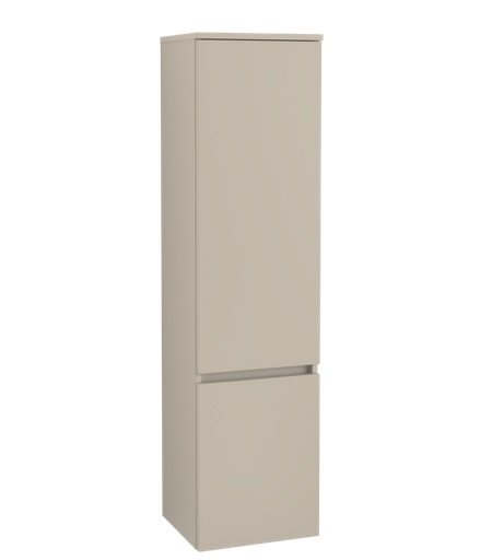 Пенал Villeroy & Boch Legato 40x155х35 см петли слева ДСП мягкий серый B73000VK