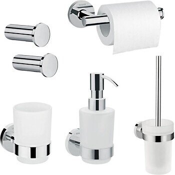 Набір аксесуарів для ванної кімнати Hansgrohe Logis Universal 6 в 1 хром 20210006