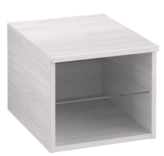 Стеллаж для ванной Villeroy & Boch Legato 40х34х50 см левый ДСП белое дерево B72400E8