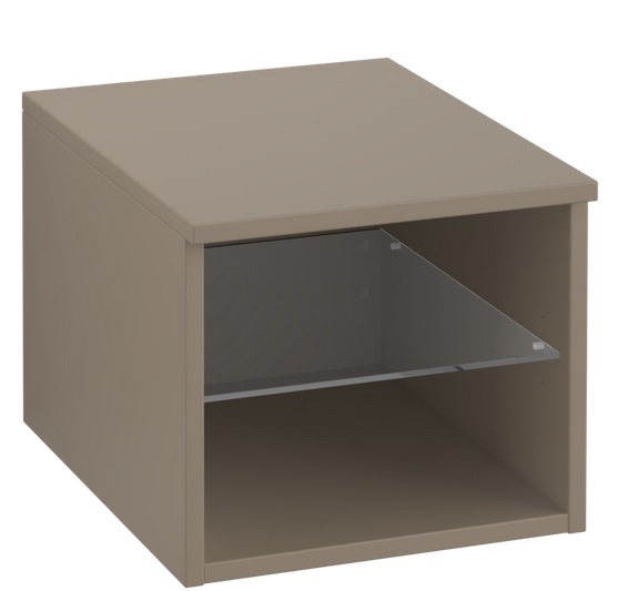 Стелаж для ванної Villeroy & Boch Legato 40х34х50 см ДСП сірий трюфель B72400VG