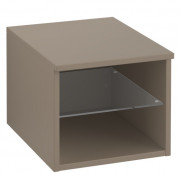 Стеллаж для ванной Villeroy & Boch Legato 40х34х50 см левый ДСП трюфель серый B72400VG