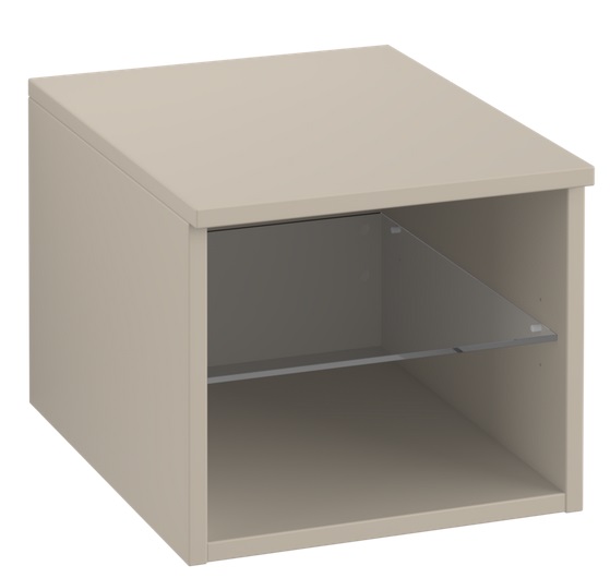 Стелаж для ванної Villeroy & Boch Legato 40х34х50 см ДСП м'який сірий B72400VK