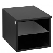 Стеллаж для ванной Villeroy & Boch Legato 40х34х50 см правый МДФ/ДСП черный матовый лак B72401PD