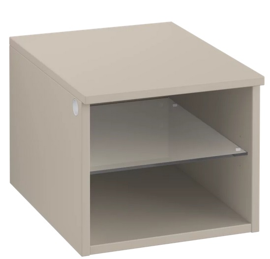 Стелаж для ванної Villeroy & Boch Legato 40х34х50 см правий ДСП м'який сірий B72401VK