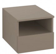 Шафка для ванної Villeroy & Boch Legato 40х34х50 см ліва ДСП трюфель сірий B72600VG