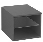 Стеллаж для ванной Villeroy & Boch Legato 40х34х50 см левый МДФ/ДСП глянцевый серый B72400FP