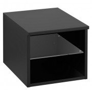 Стеллаж для ванной Villeroy & Boch Legato 40х34х50 см левый МДФ/ДСП черный матовый лак B72400PD