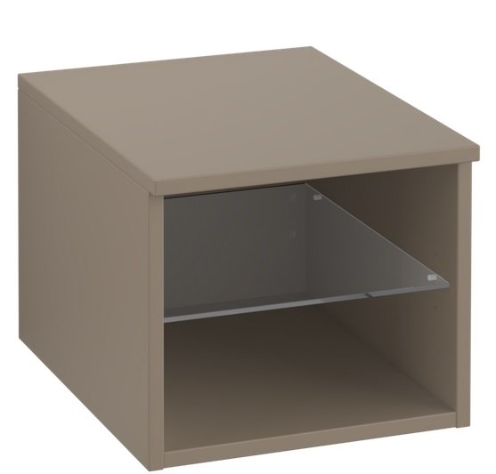 Стеллаж для ванной Villeroy & Boch Legato 40х34х50 см левый ДСП трюфель серый B72400VG