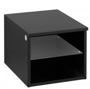 Стеллаж для ванной Villeroy & Boch Legato 40х34х50 см правый МДФ/ДСП черный матовый лак B72401PD